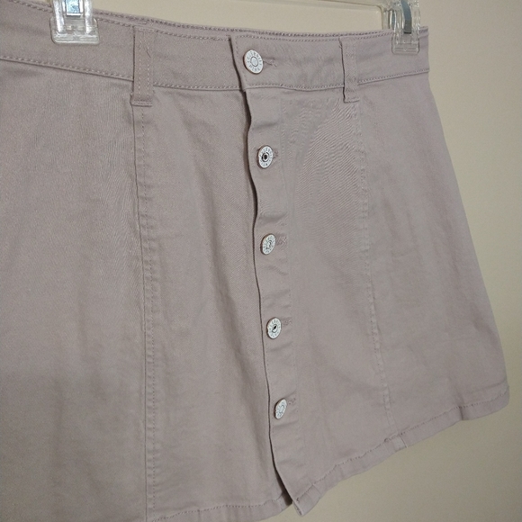 🌹Celebrity Pink Dusty Rose Skater Skirt with Buttons Down the Front Small - Picture 4 of 5